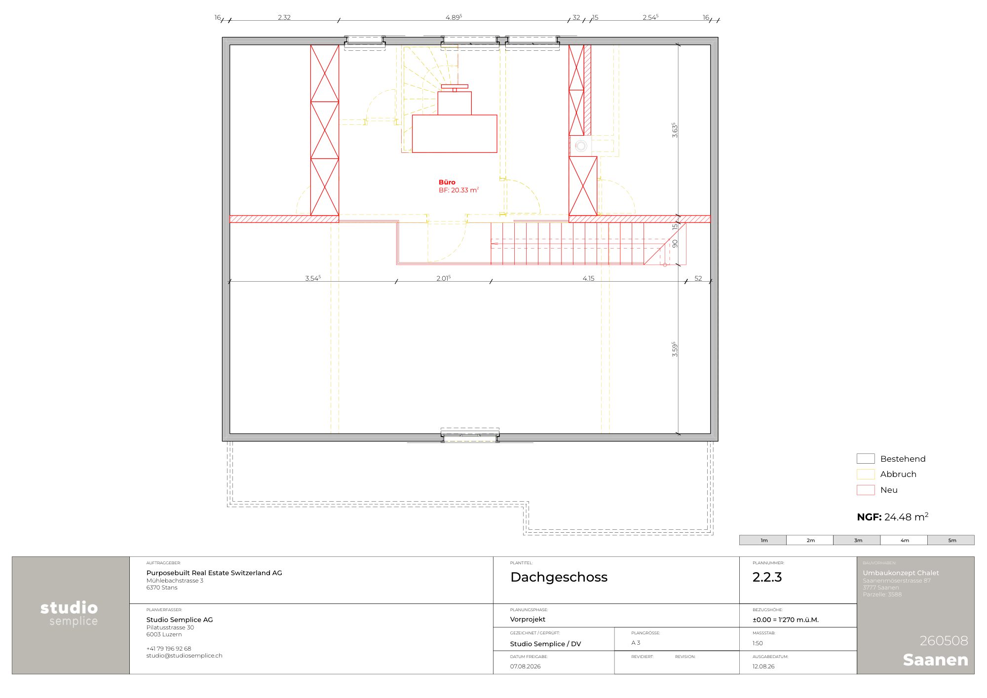 Grundriss Dachgeschoss